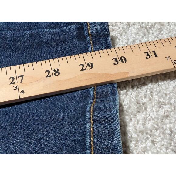 ZLZ Denim Classic 5 Pocket Jeans Size 29W Dark Wash Bootcut - Picture 5 of 6